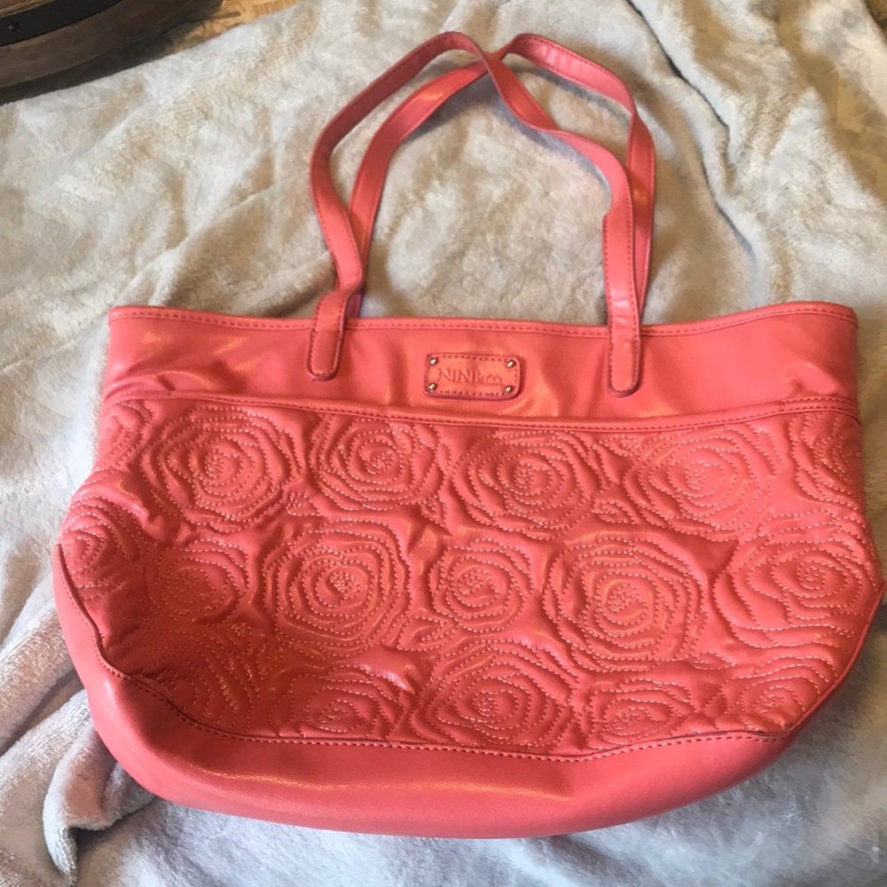 Nine &Co Purse Salmon Rose Purse